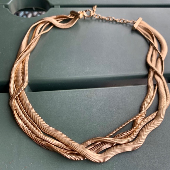 (NEW!) Gold Strand Layered Necklace - Picture 3 of 6